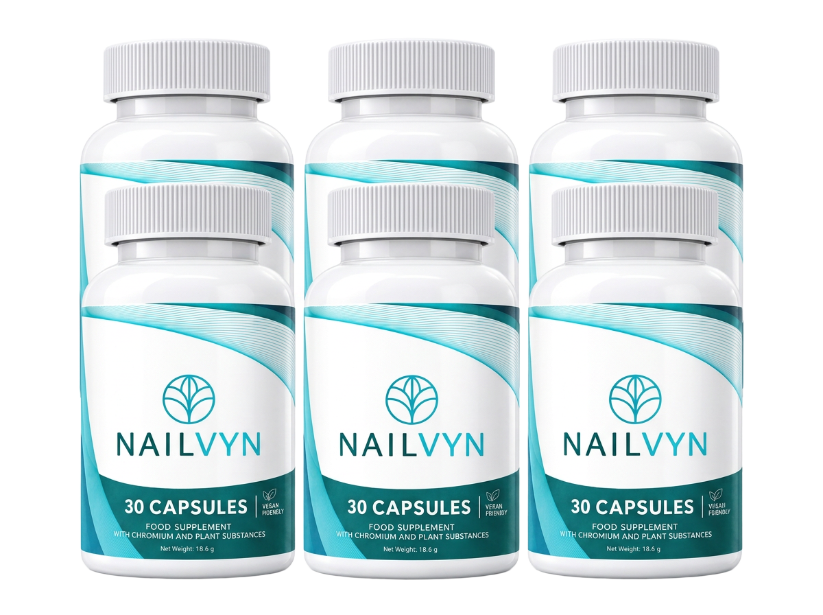 Nailvyn nail support supplement — 6 bottles package, 30 capsules per bottle